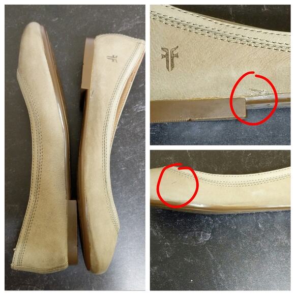 Frye Carrie Leather Flat - Size 8.5M - NWOB - Picture 8 of 8